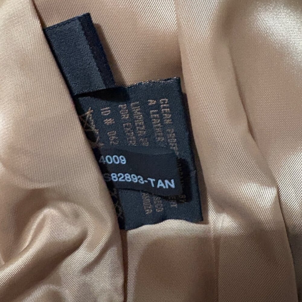 VTG Siena Womens Tan Suede Leather Jacket Full-Zip Collared 1990s Vintage L - Picture 10 of 12